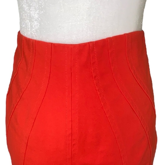 Diane Von Furstenberg Cameroon Blood Orange Mini Skirt - 8 - Picture 8 of 14